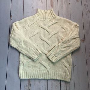 NWT - Cream Soft Cable Knit Sweater - Size S/M
